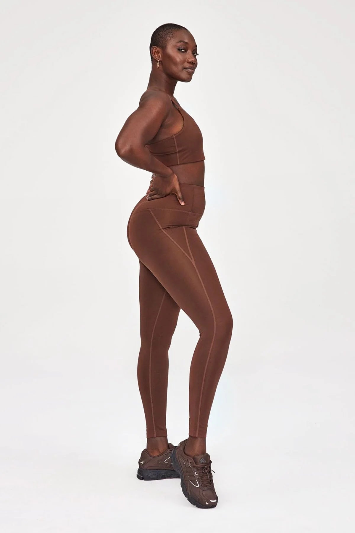 High Rise Compressive Legging (28.5" inseam), Earth