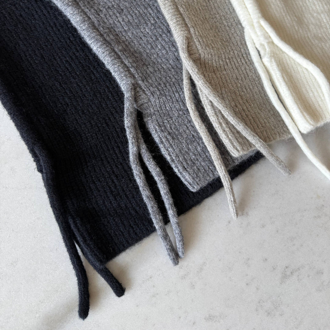 Billy Bamboo, Fuzzy Alpaca Balaclava, Black Stone