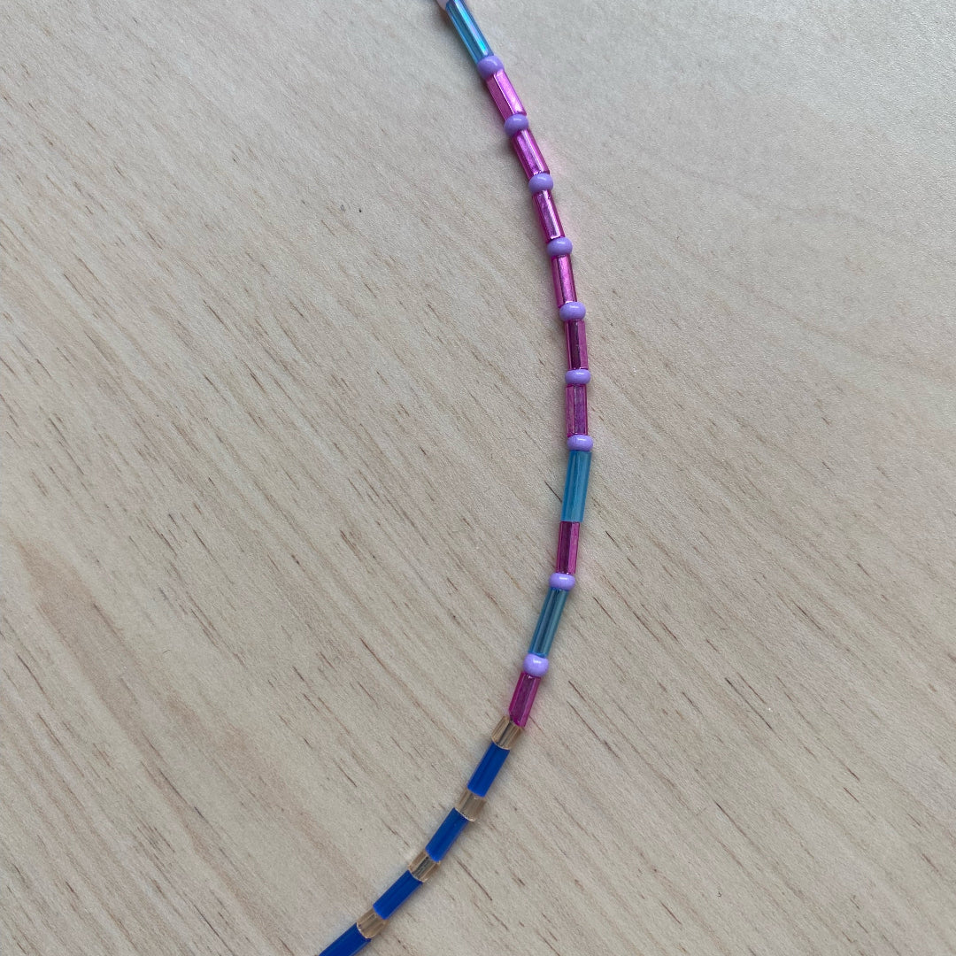 Modern Fable, Beaded Necklace, Big Pearl, #120