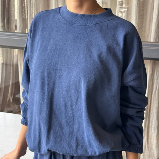 Le Bon Shoppe, Daisy Long Sleeve Top, Marine Navy