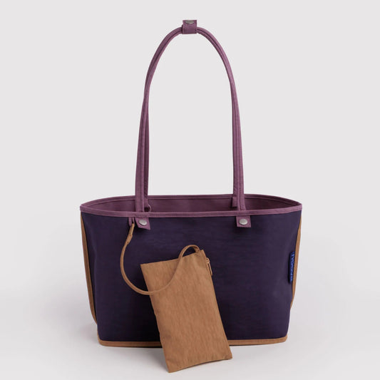 Baggu, Medium Nylon Reversible Tote, Wild Plum Mix