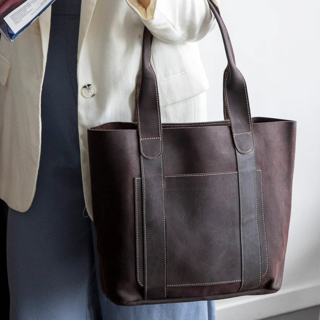 Risa, Threaded Pocket Tote Oil