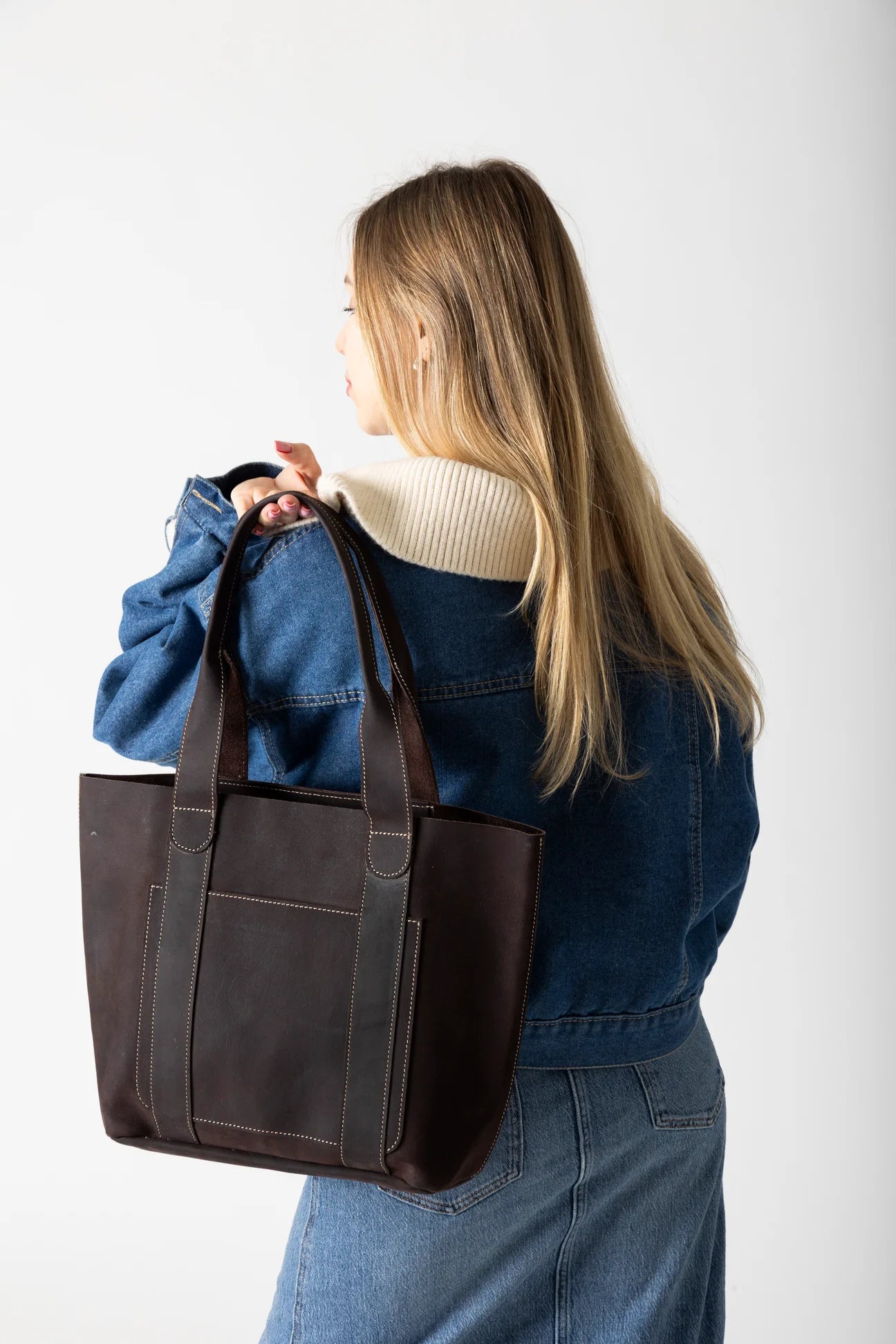 Risa, Threaded Pocket Tote Oil