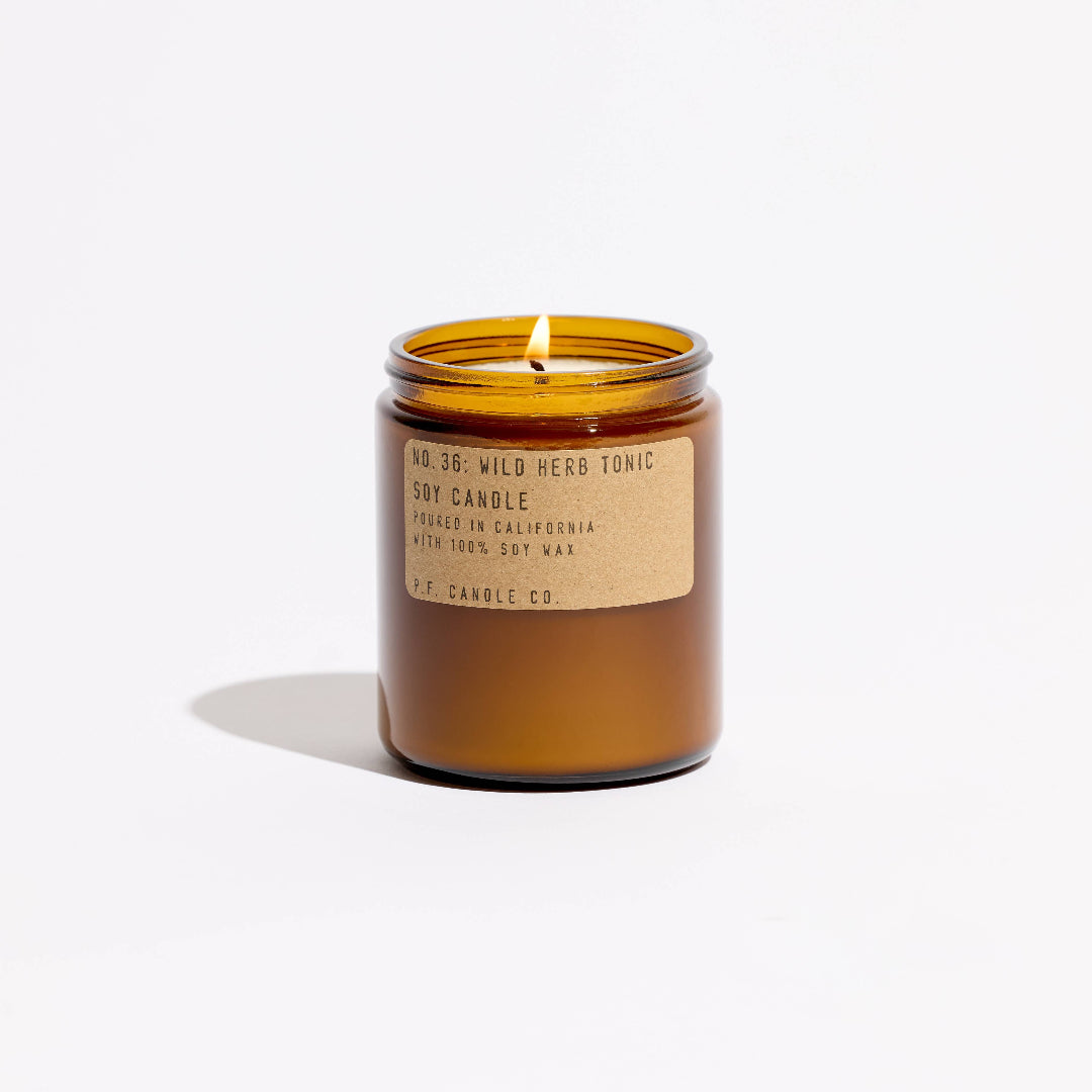 P.F. Candle Co. L, Wild Herb Tonic, 7.2 oz Standard Soy Candle