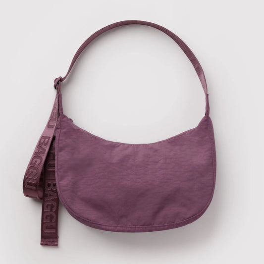 Baggu, Medium Nylon Crescent Bag, Wild Plum