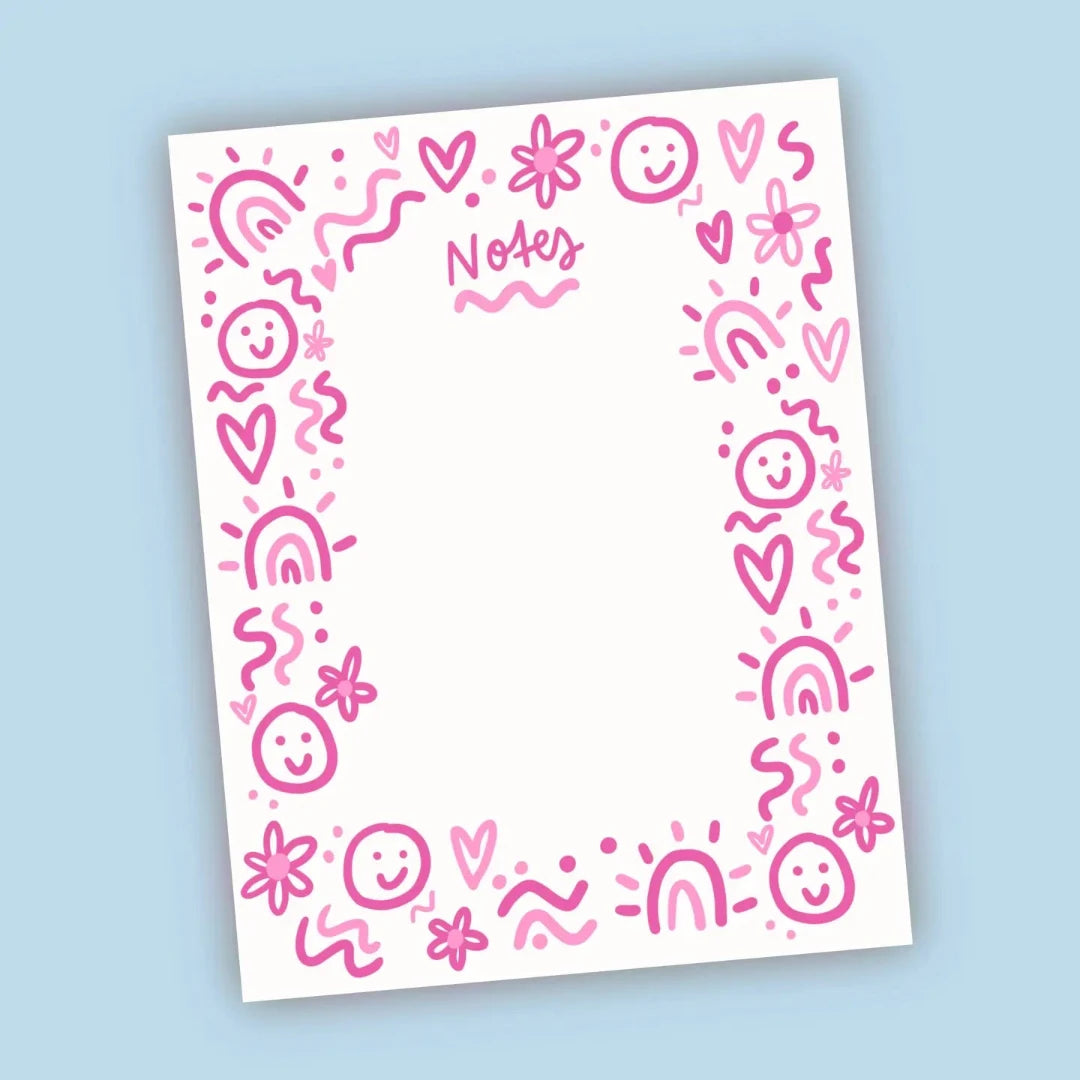 Smiley Abstract Notepad
