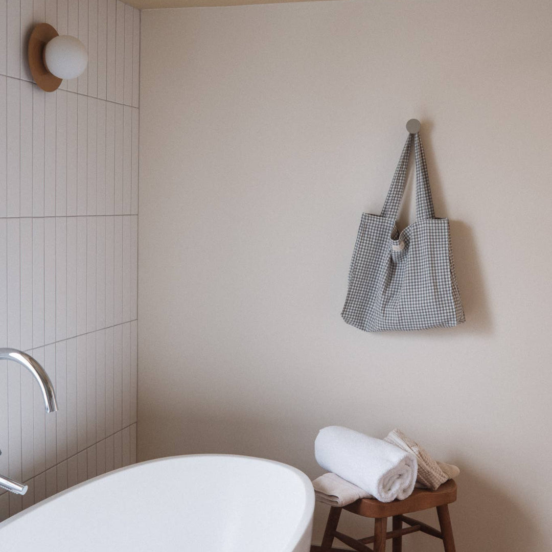 Dans le Sac, Organic Cotton Tote Bag, Gingham Collection