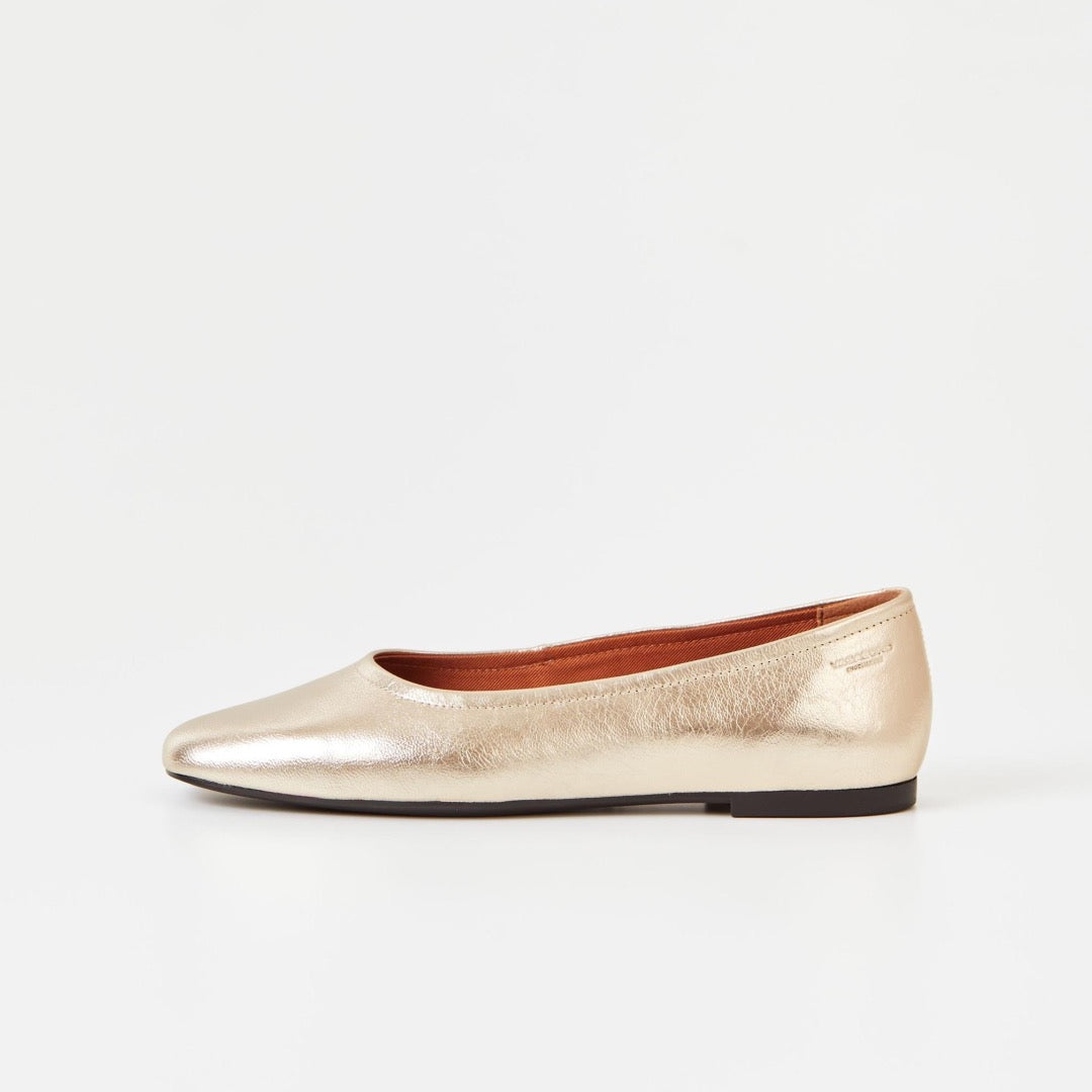 Vagabond, Jolin Shoes, Gold Metallic Leather