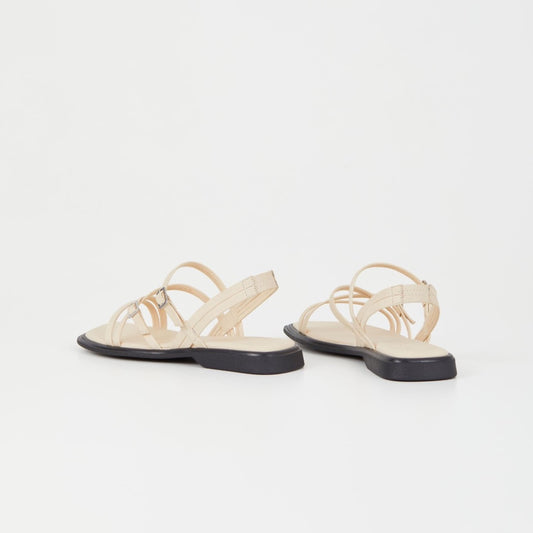 Izzy Sandals, Off White Leather