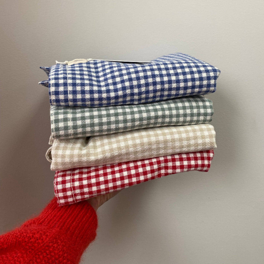 Dans le Sac, Organic Cotton Tote Bag, Gingham Collection