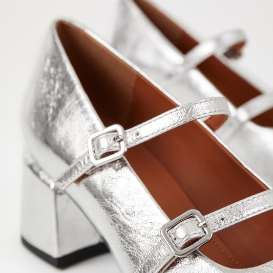 Vagabond, Adison Pumps, Silver Metallic Leather