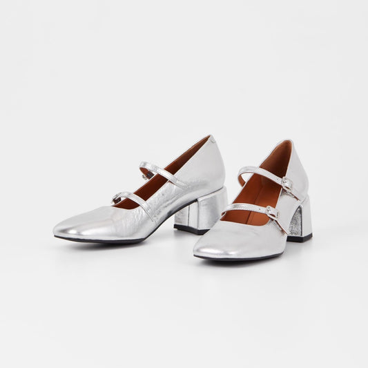 Vagabond, Adison Pumps, Silver Metallic Leather