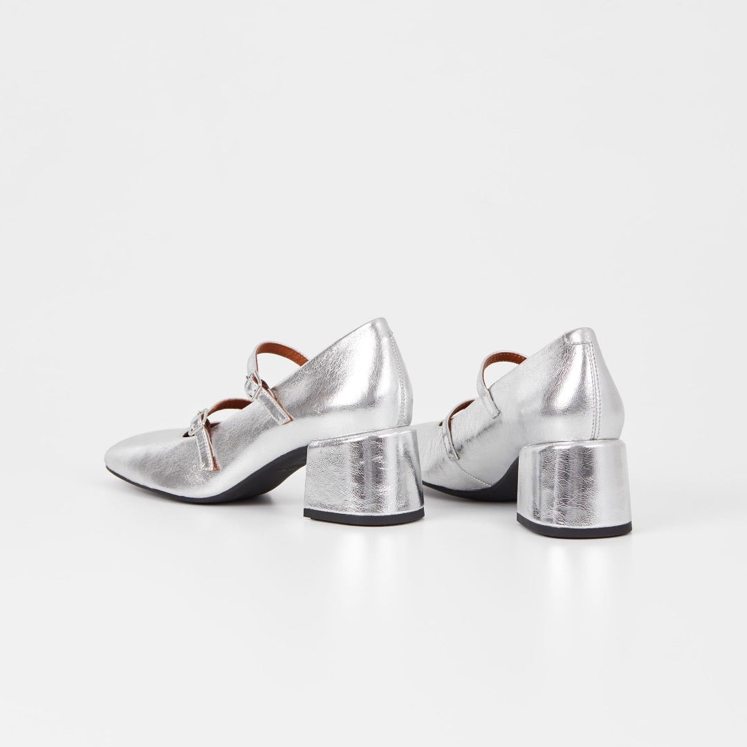 Vagabond, Adison Pumps, Silver Metallic Leather