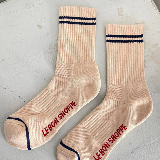 Le Bon Shoppe, Boyfriend Socks, Cashew