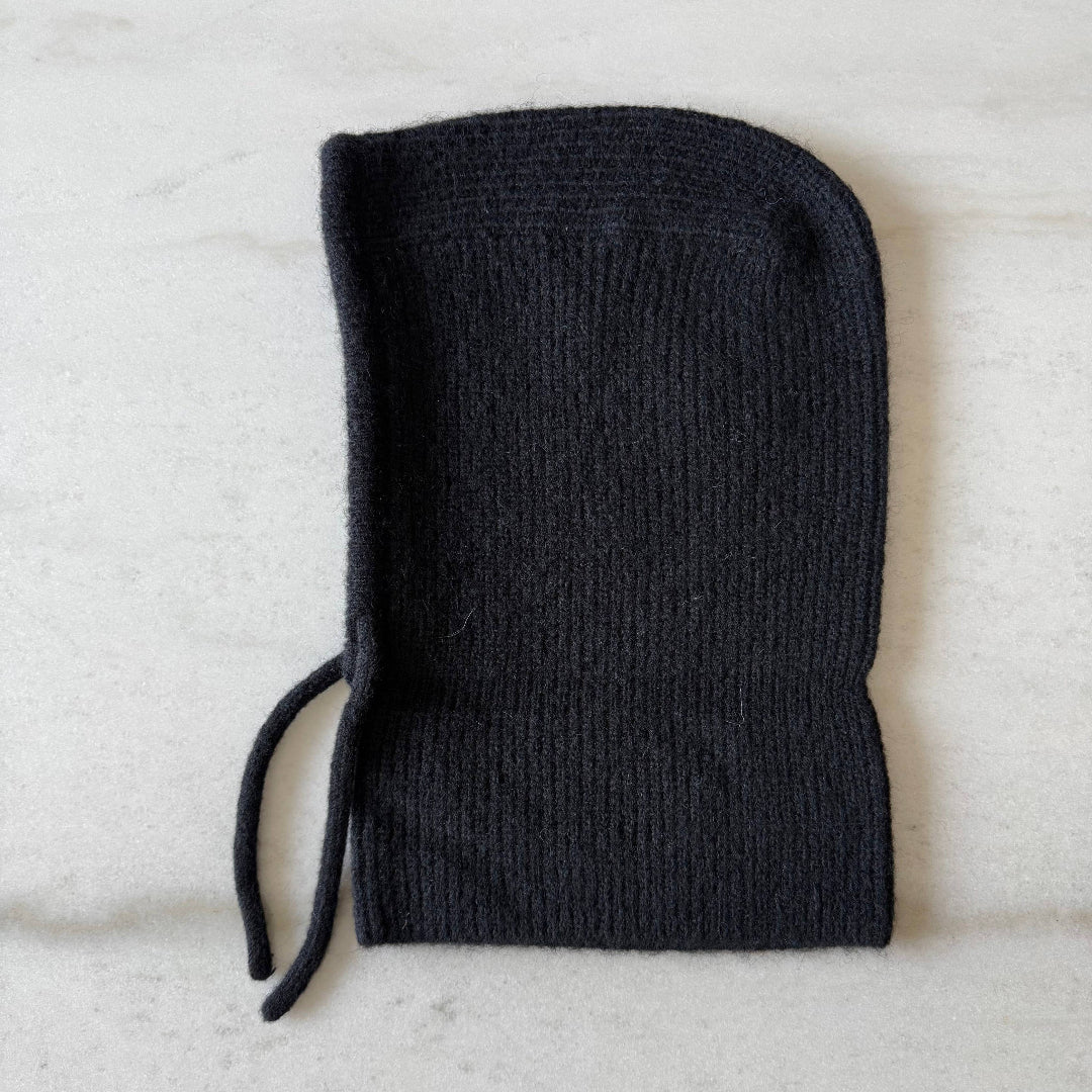 Billy Bamboo, Fuzzy Alpaca Balaclava, Black Stone