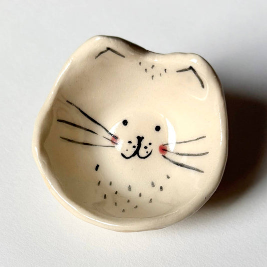 Tiny Cat Face Mini Dish