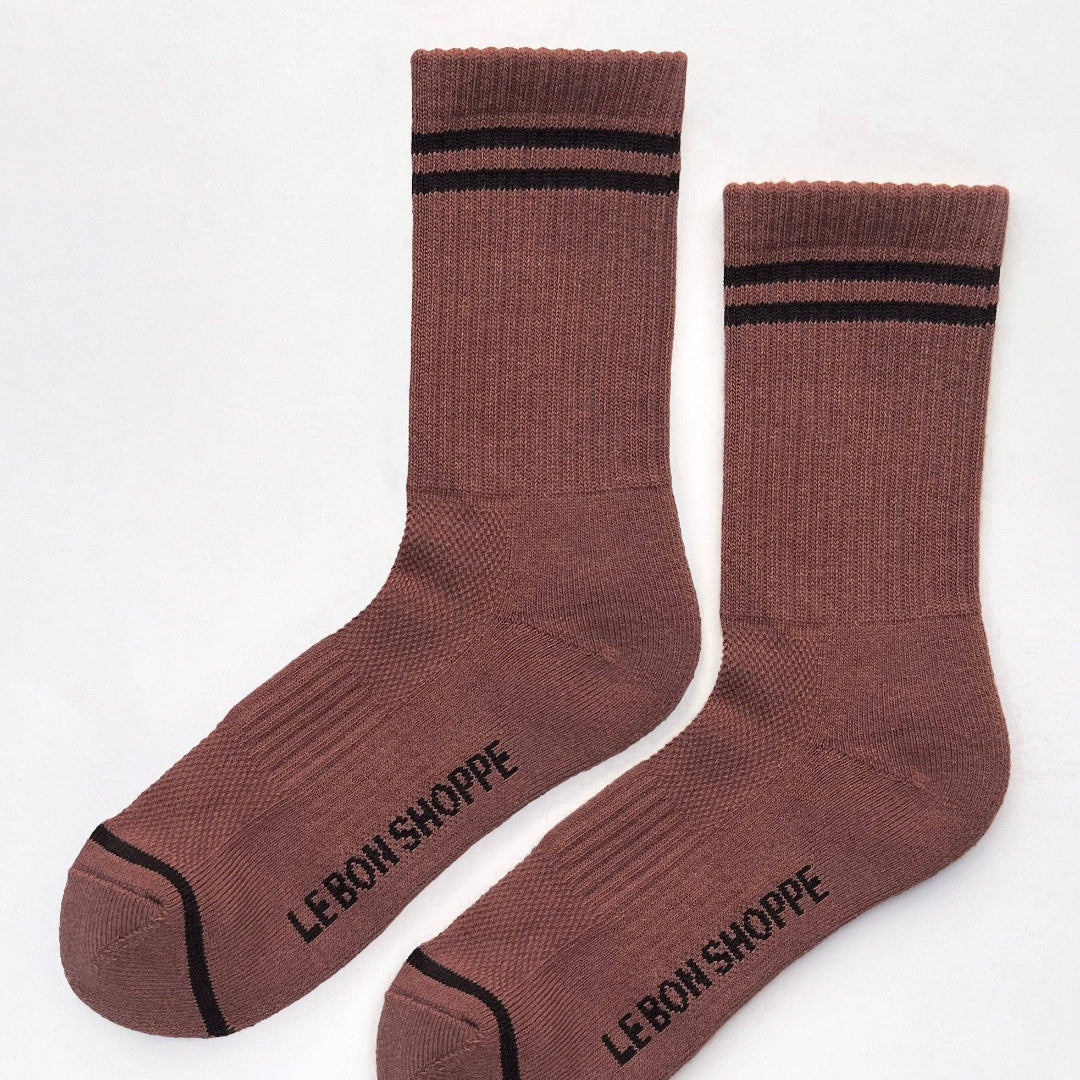 Le Bon Shoppe, Boyfriend Socks, Clay