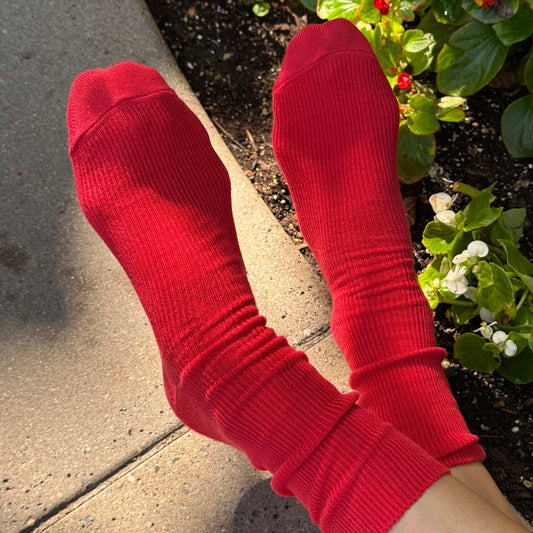 Le Bon Shoppe, Trouser Socks, Tuscan Red