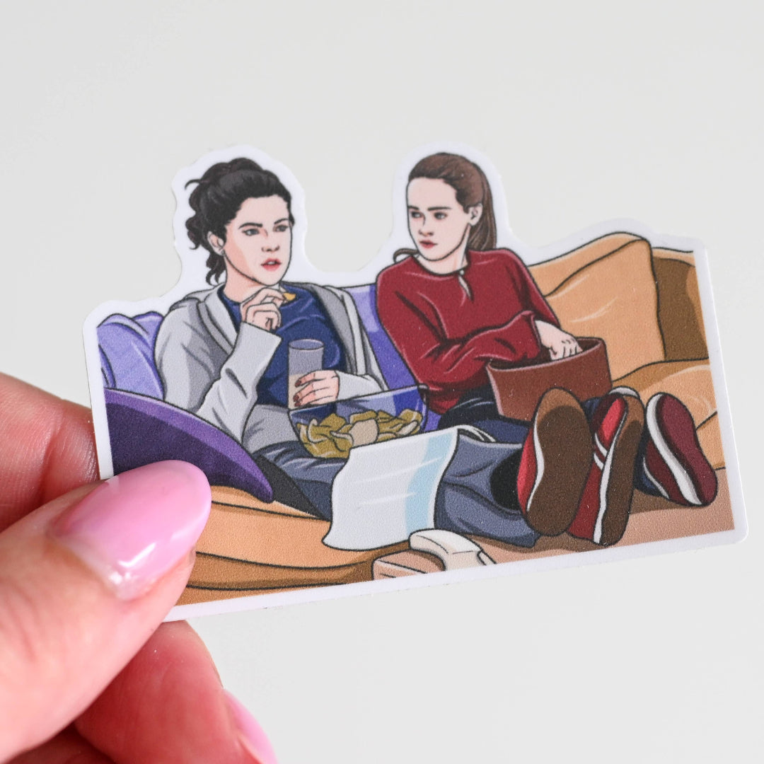 Gilmore Girls, Small Town Mom and Daughter Vinyl Sticker