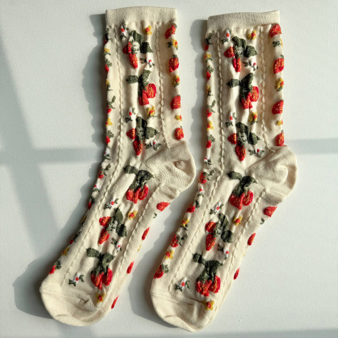 Billy Bamboo, Strawberry Socks, Various Colours