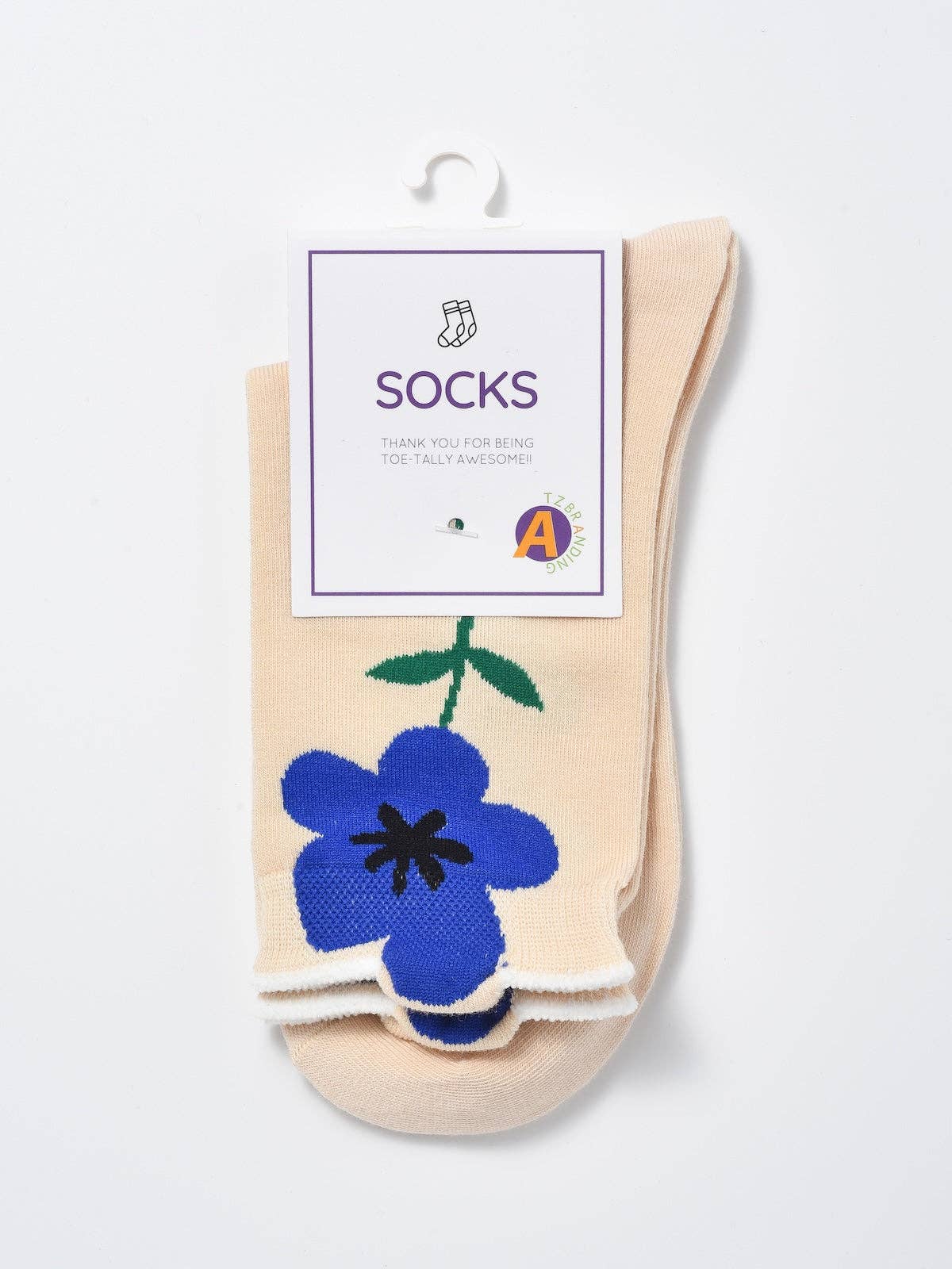 Rufia, Colour Pop Flower Crew Socks, Assorted
