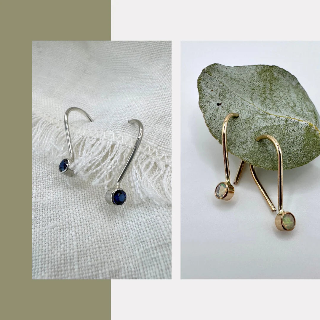 Open Fire, Birthstone Earpins