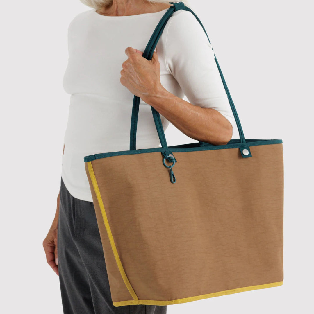 Baggu, Large Nylon Reversible Tote, Deep Sea Mix