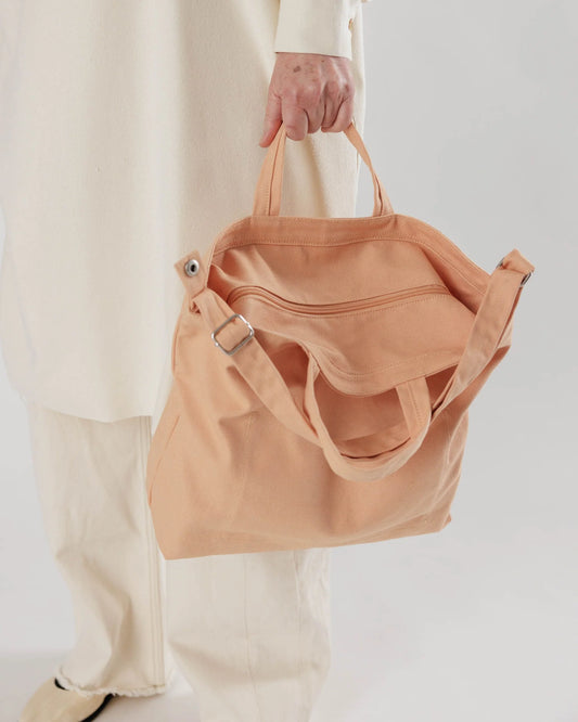 Horizontal Zip Duck Bag, Bisque