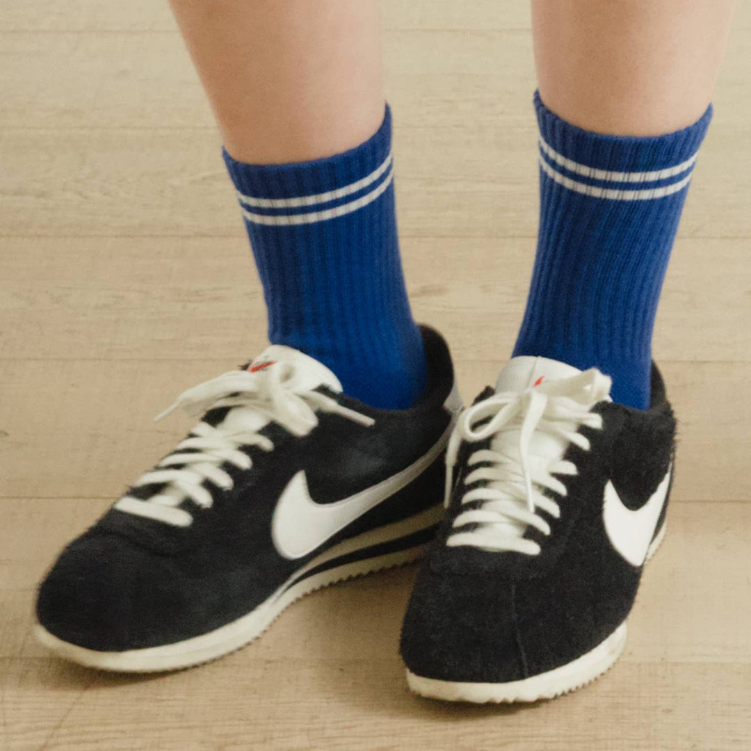 Le Bon Shoppe, Boyfriend Socks, Cobalt