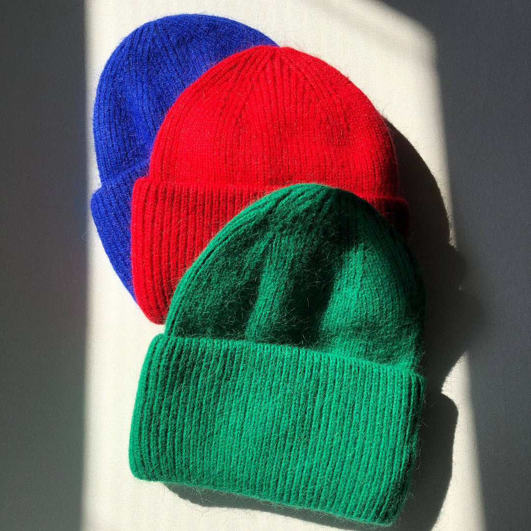 Billy Bamboo, Royal Angora Beanie, Blue Sapphire
