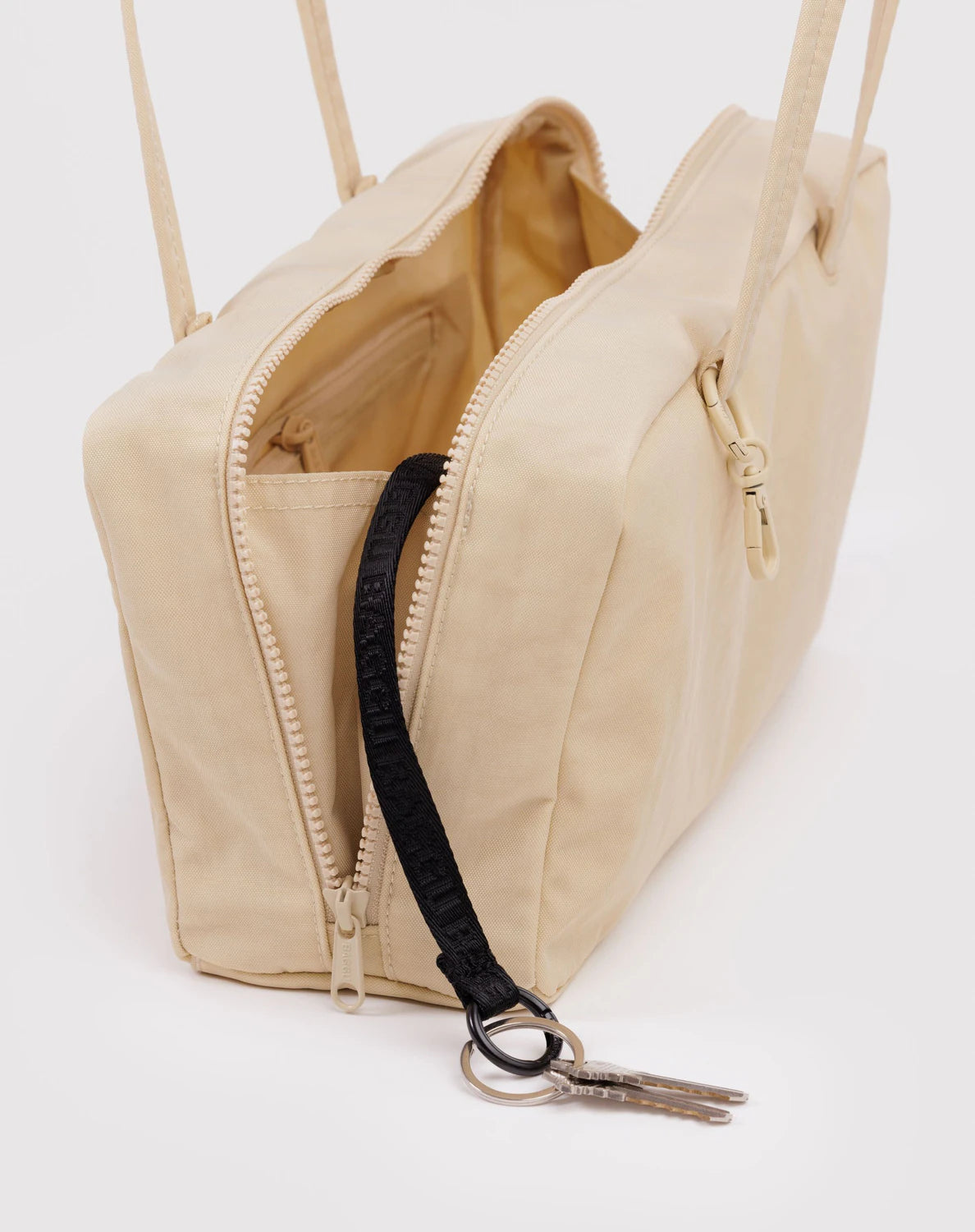 Baggu, Nylon Bowler Bag, Custard