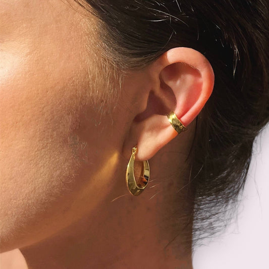 JV Studios Jewellery, Lauryn Hoops, Gold