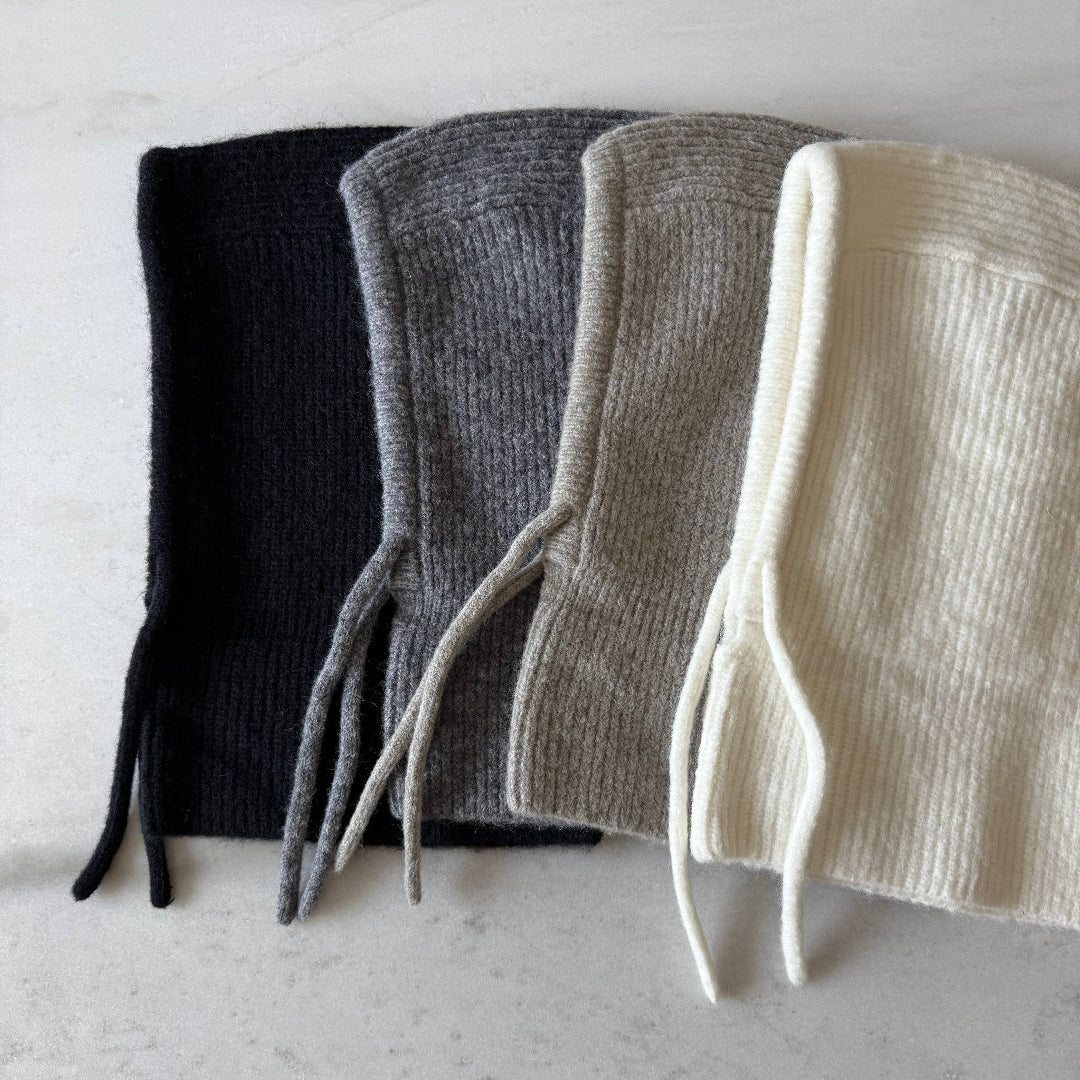 Billy Bamboo, Fuzzy Alpaca Balaclava, Black Stone