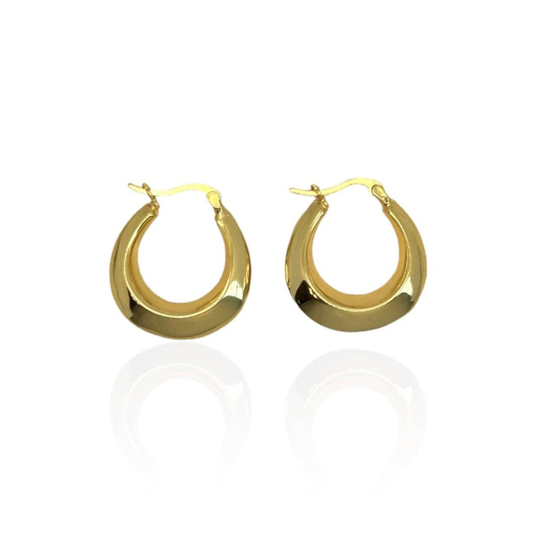 JV Studios Jewellery, Lauryn Hoops, Gold