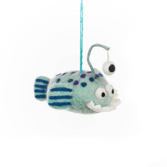 Handmade Felt Finnigan the Fish Ornament