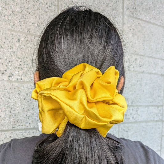 Sunshine Yellow Oversized Silk Scrunchie