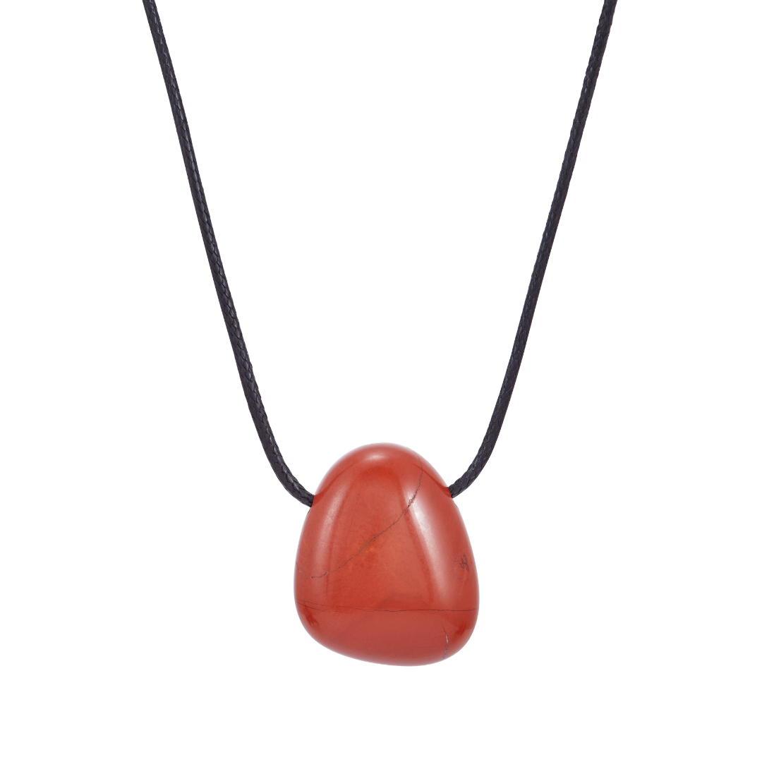 Twenty Compass, Pietra Necklace, Red Jasper & Black