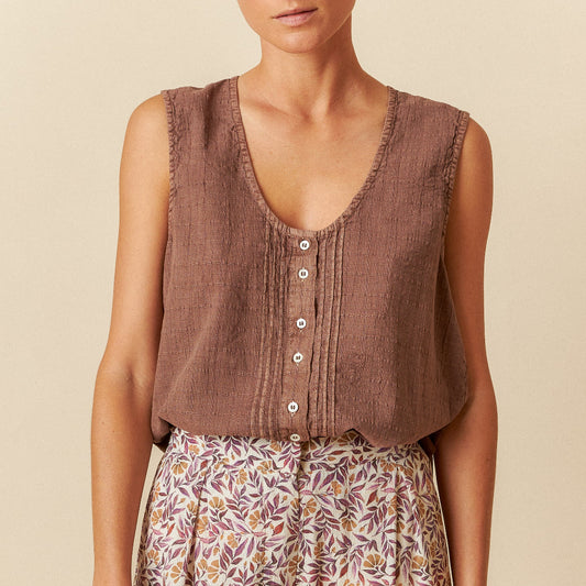 Indi & Cold, Washed Effect Combined T-Shirt