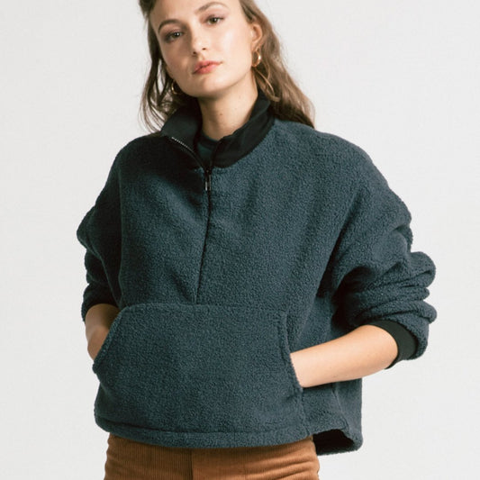 Allison Wonderland, Sense Pullover, Denim Fleece