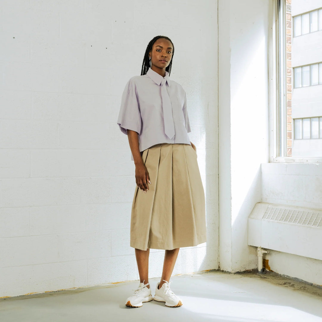 Bodybag by Jude, Montego Cropped Shirt, Lavender