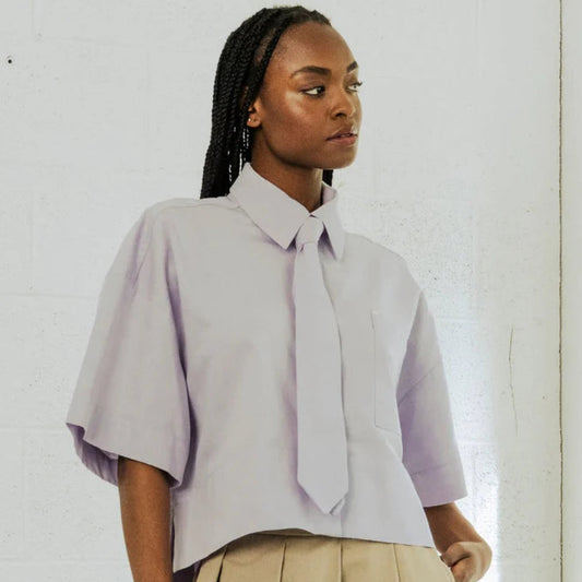 Bodybag by Jude, Montego Cropped Shirt, Lavender