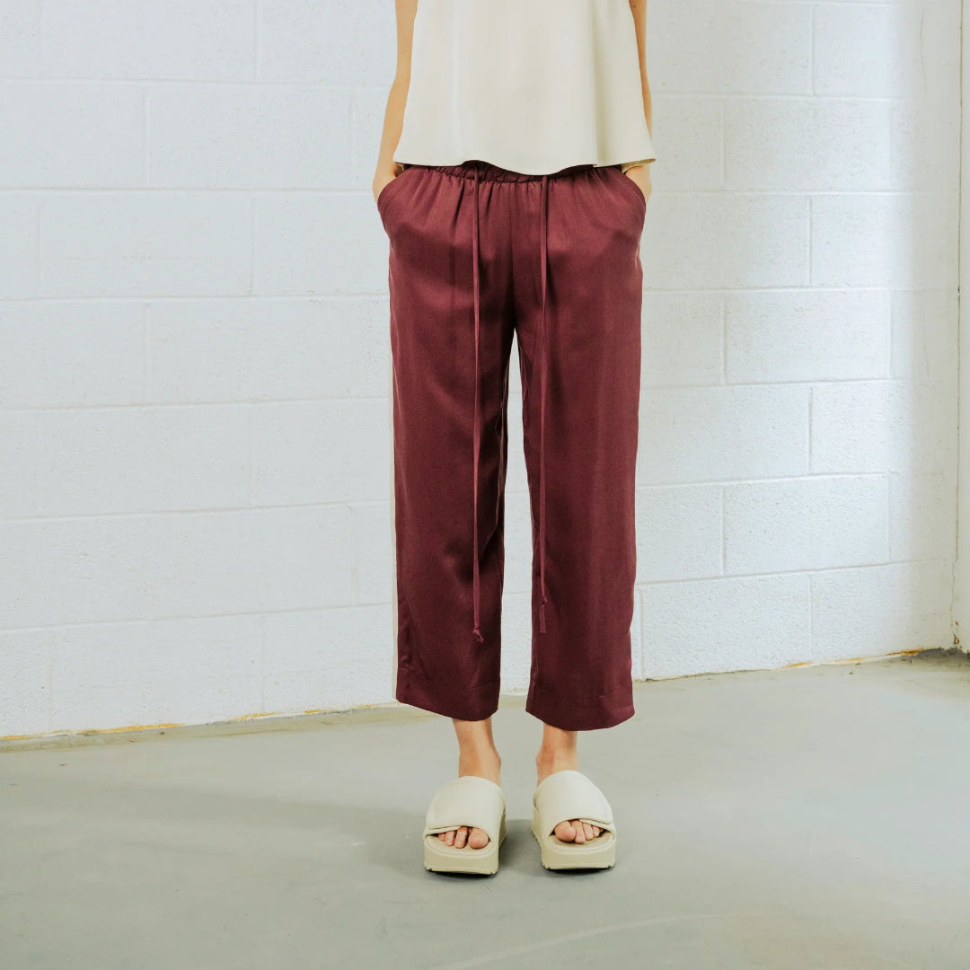 Bodybag, Calypso Pants, Burgundy and Ivory