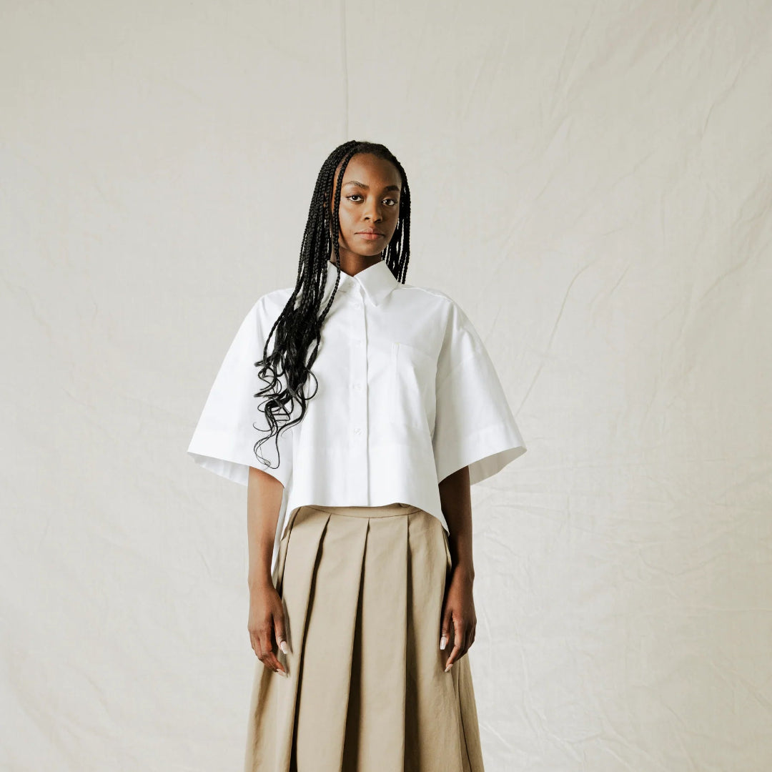 Bodybag by Jude, Montego Cropped Shirt, Lavender