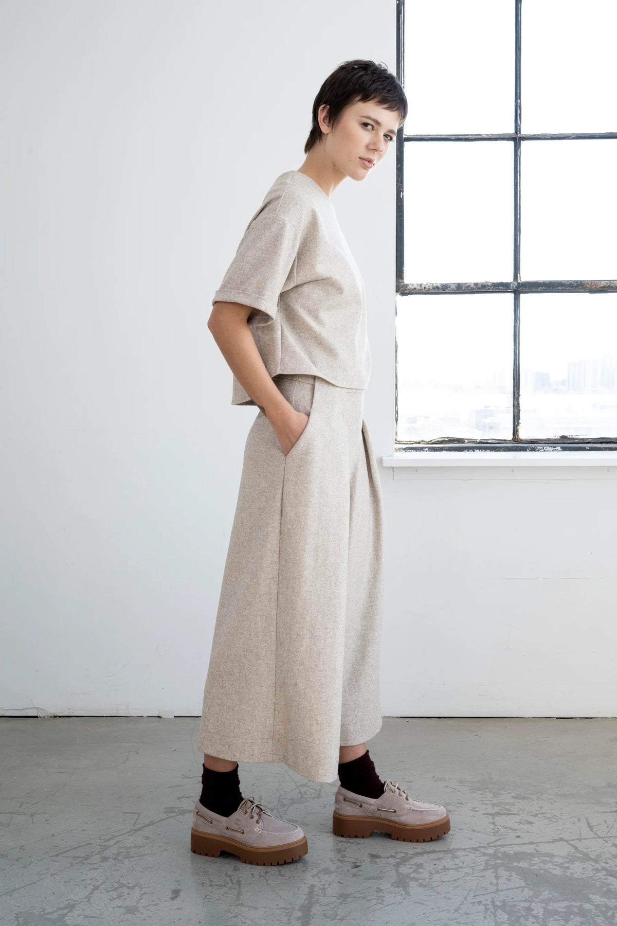 Bodybag, Nancy Cropped Trousers, Sand