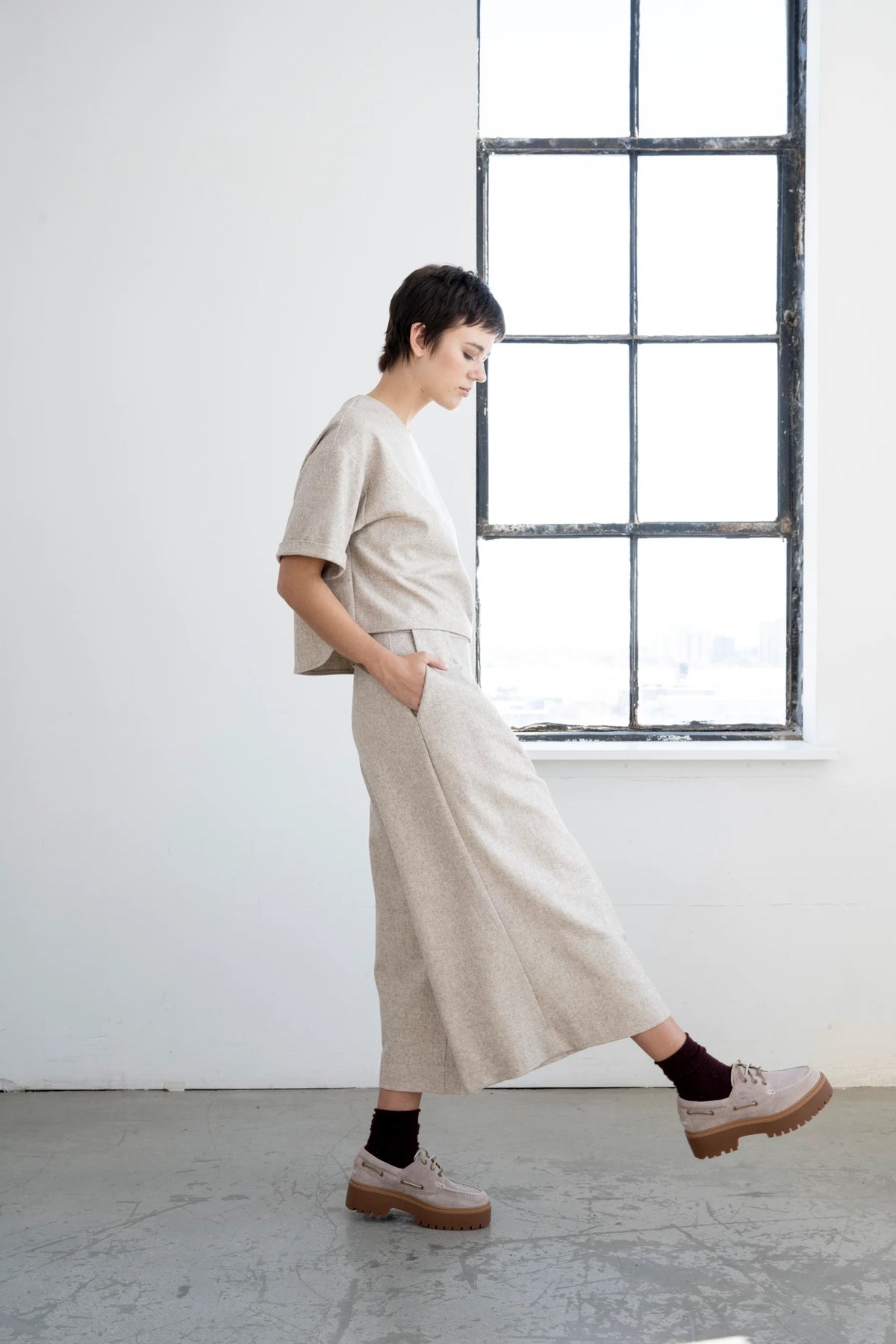 Bodybag, Nancy Cropped Trousers, Sand