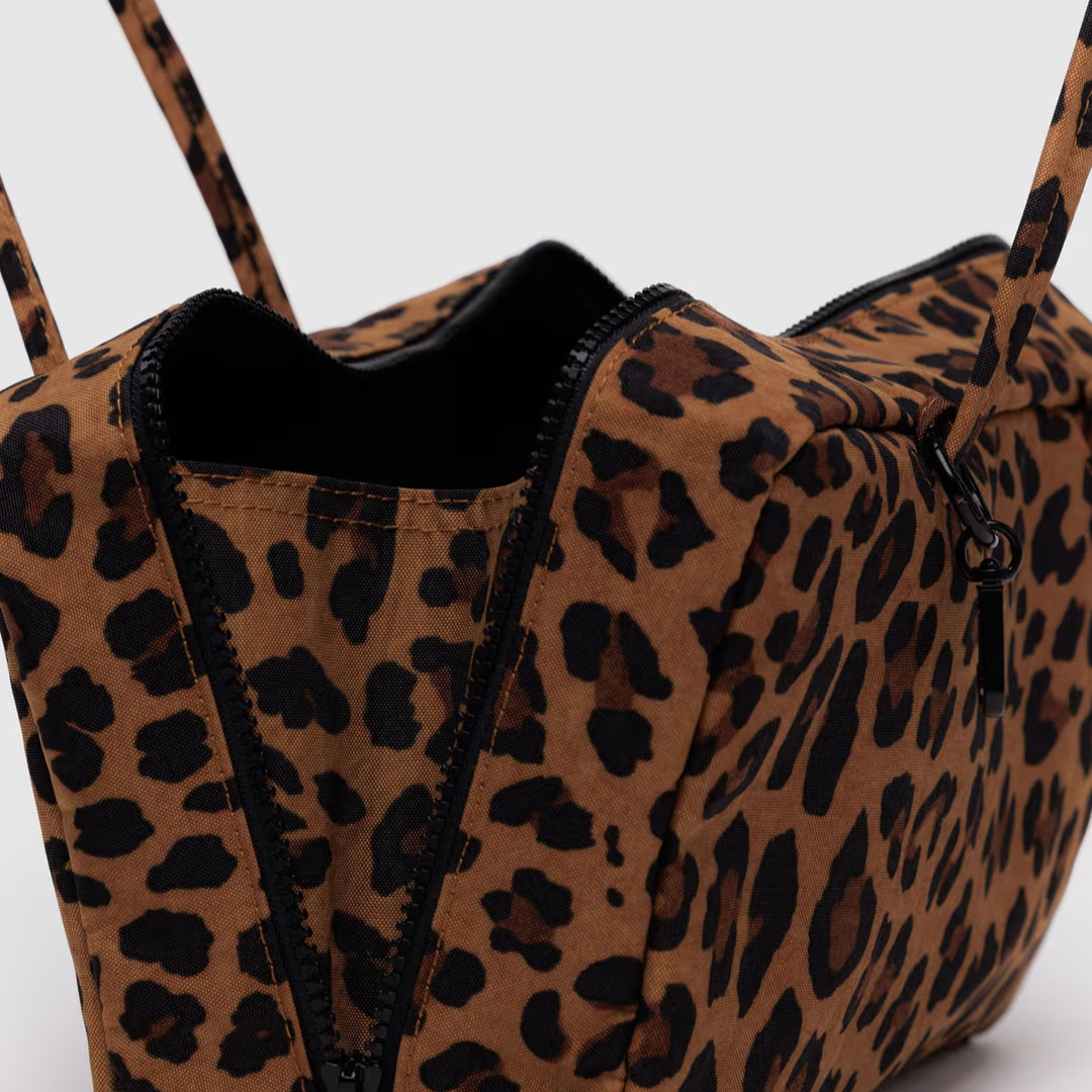 Baggu, Nylon Bowler Bag, Leopard