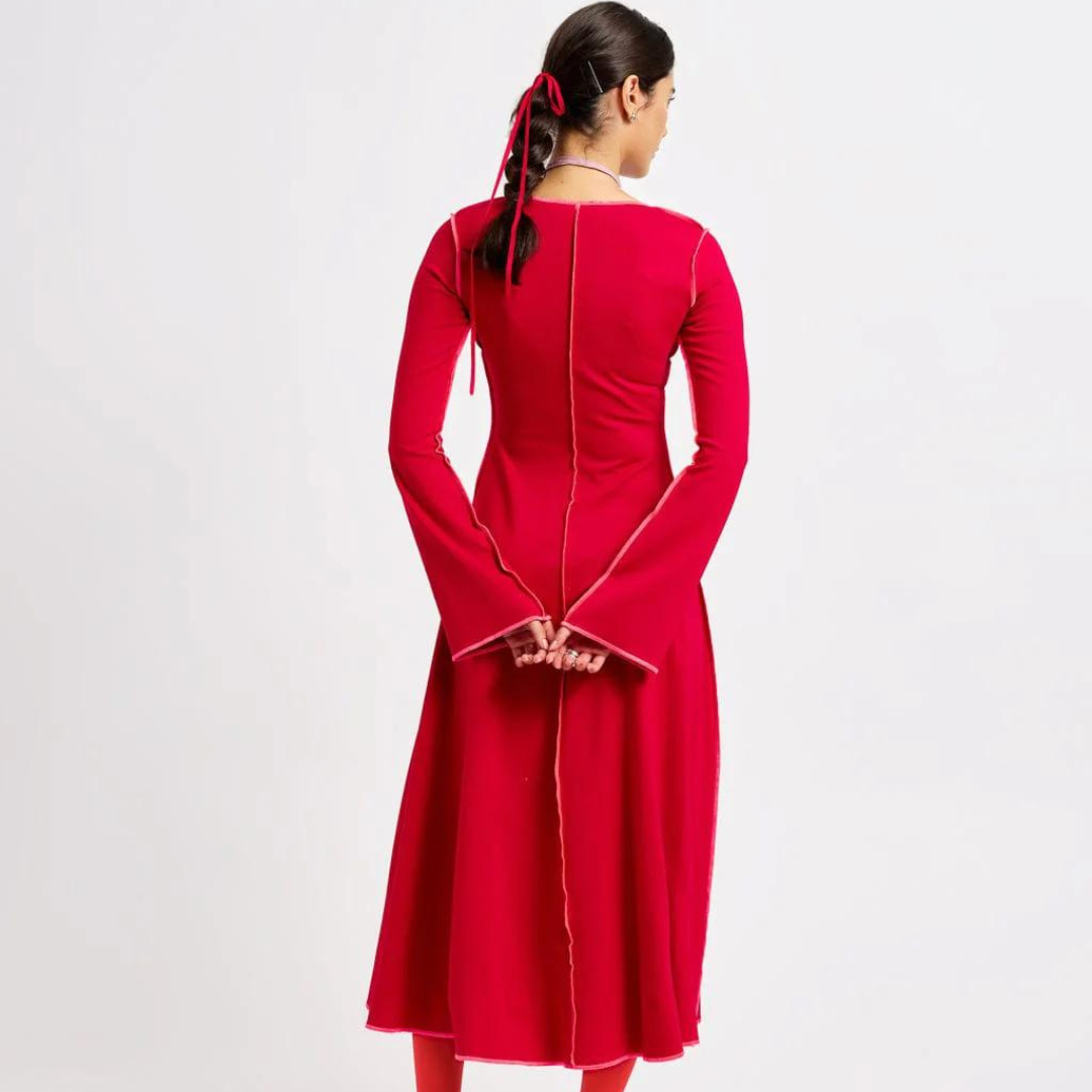 Clara Dress, Red