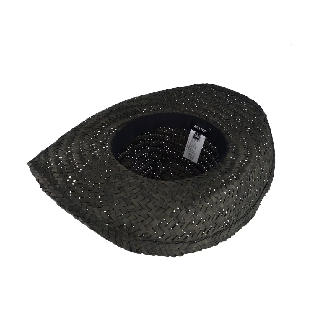Brixton, Houston II Straw Cowboy Hat, Black