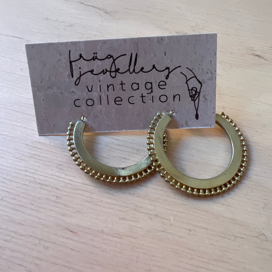 Frug, Deadstock Brass Hoops FEJ54