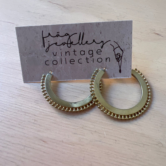 Frug, Deadstock Brass Hoops FEJ54